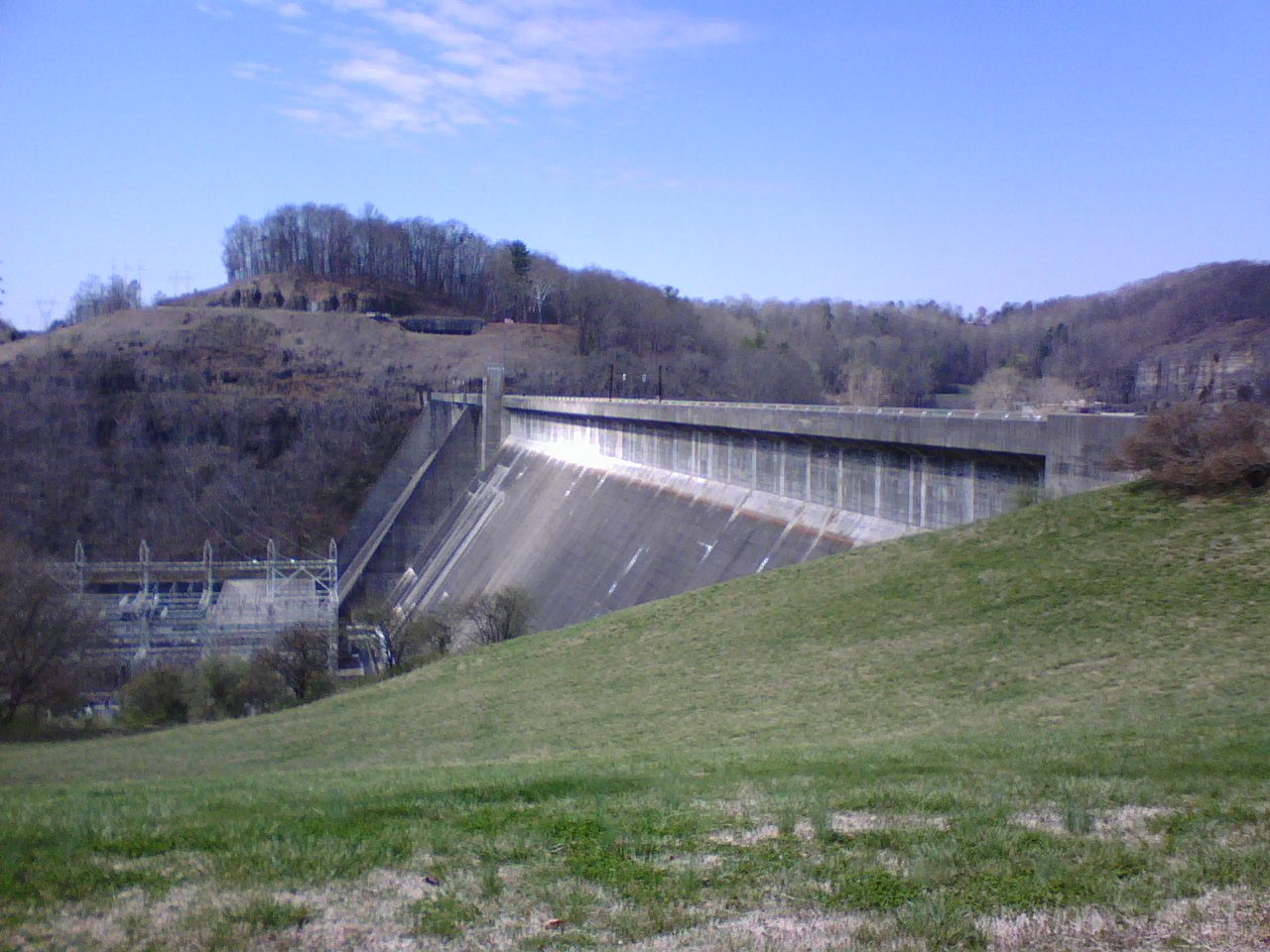 Norris Dam spillway side