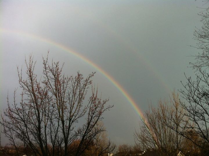 Bajababe also caught a double rainbow pic