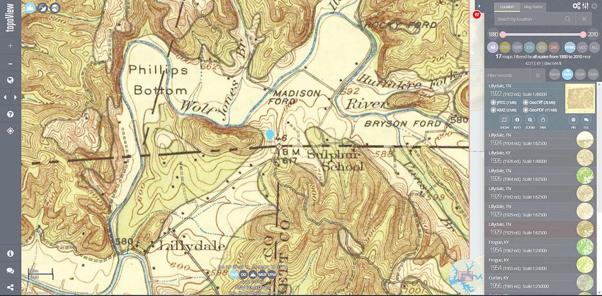 The 1929 quad map was the last quad map to mark the stone's location.
