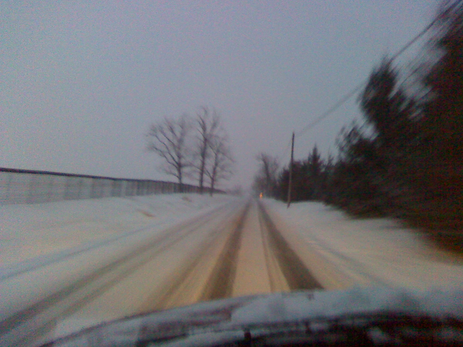 Newtown Pike conditions 1-7-2010 5:48PM