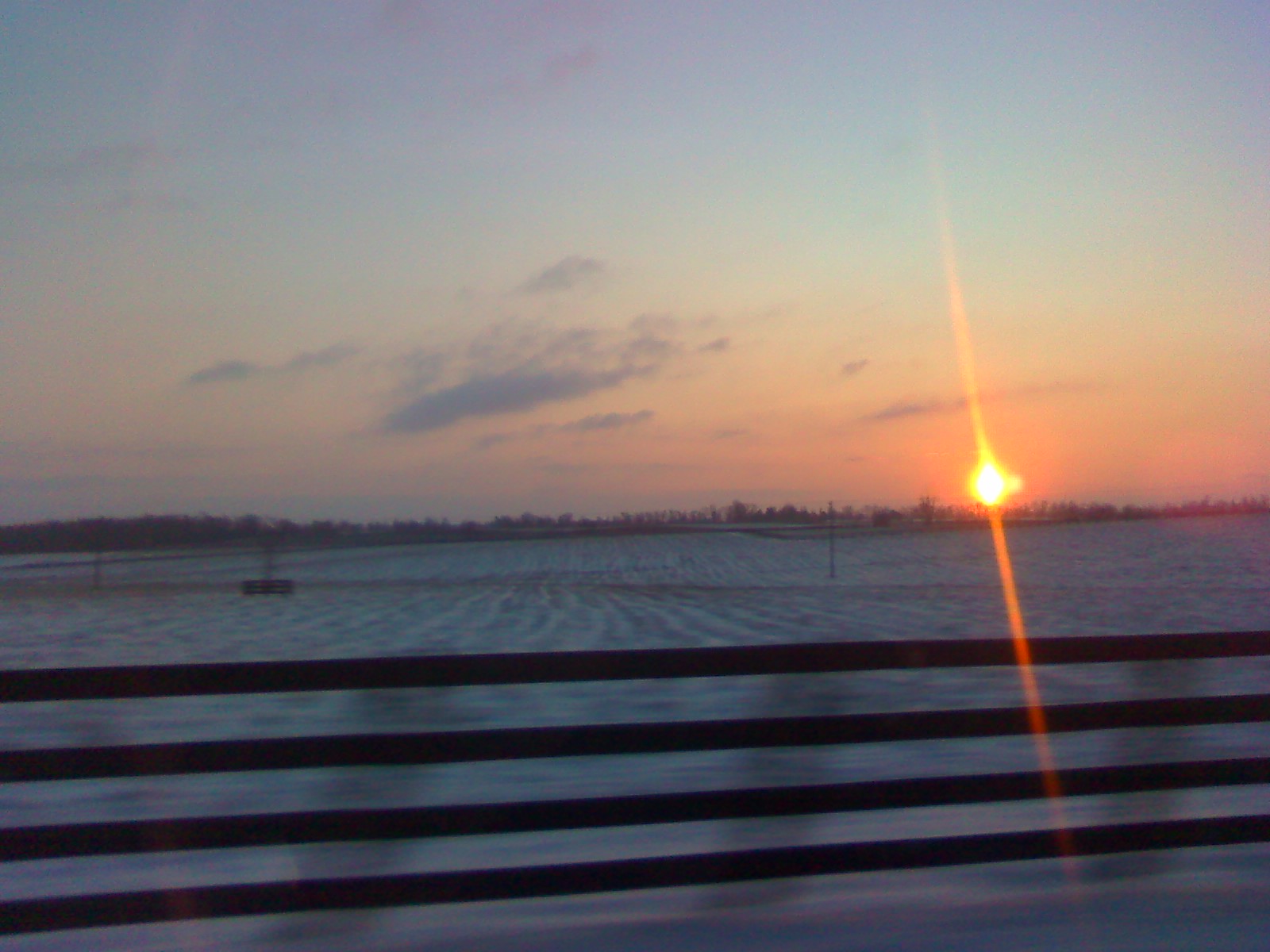 1-8-2010 on the way to work looking east from Newtown Pike